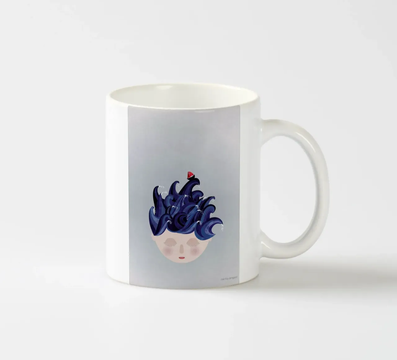Musings Waves tazza in ceramica da Mie Frey Damgaard