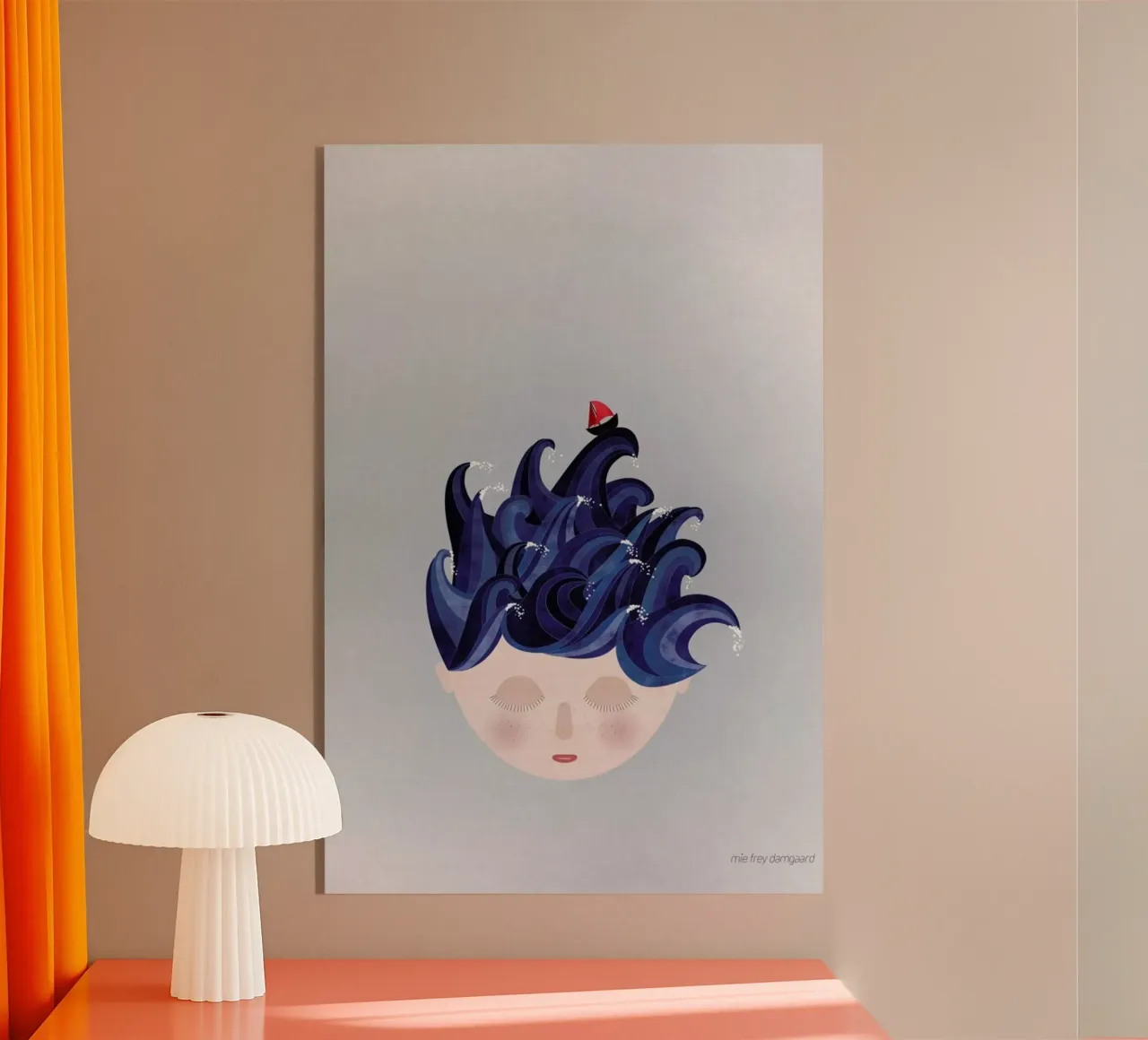 Musings Waves plexiglass da Mie Frey Damgaard