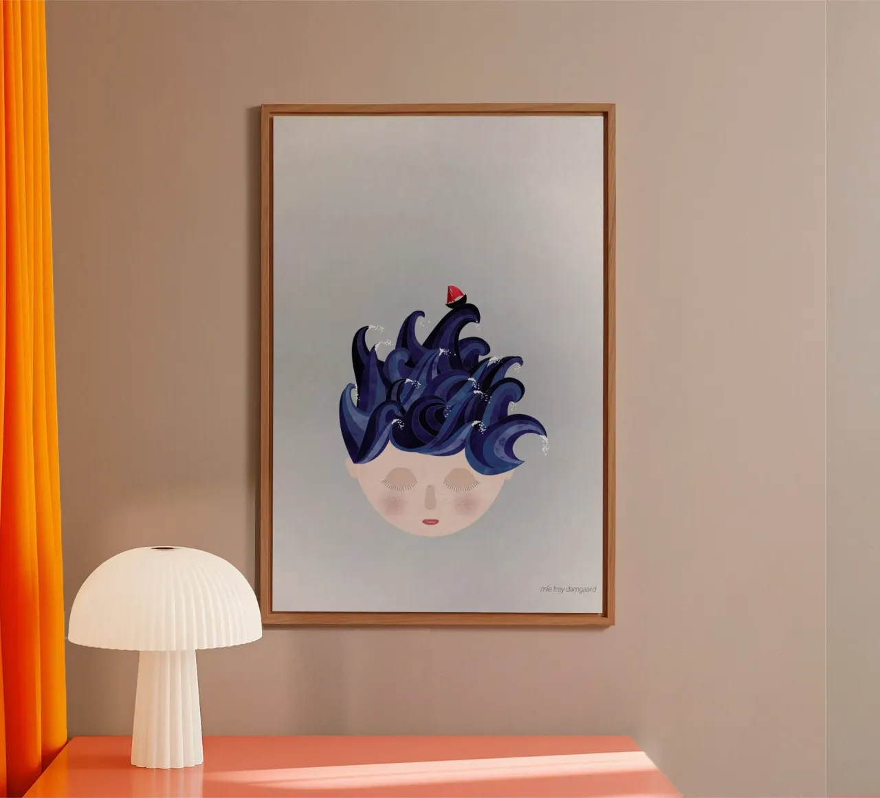 Musings Waves alluminio dibond da Mie Frey Damgaard