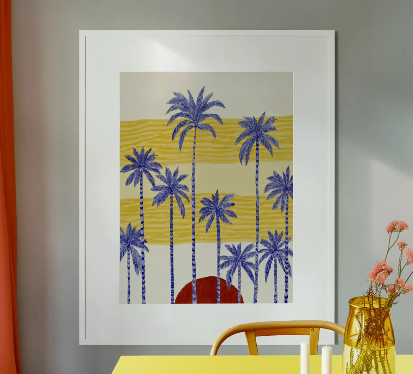 Palm Sunset poster by Aimee