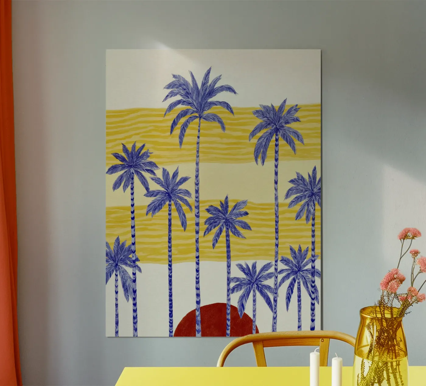 Palm Sunset poster by Aimee