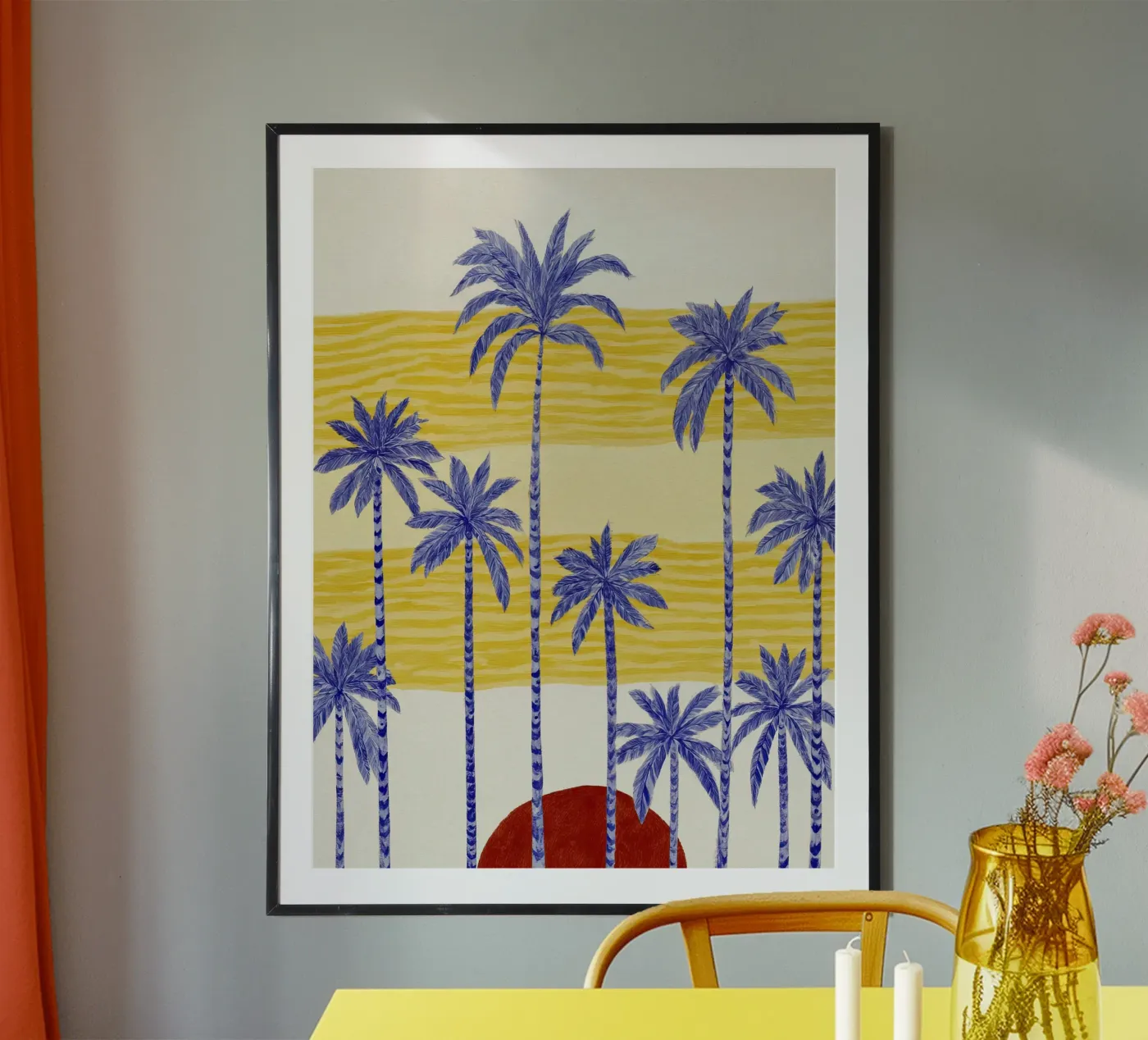 Palm Sunset poster by Aimee
