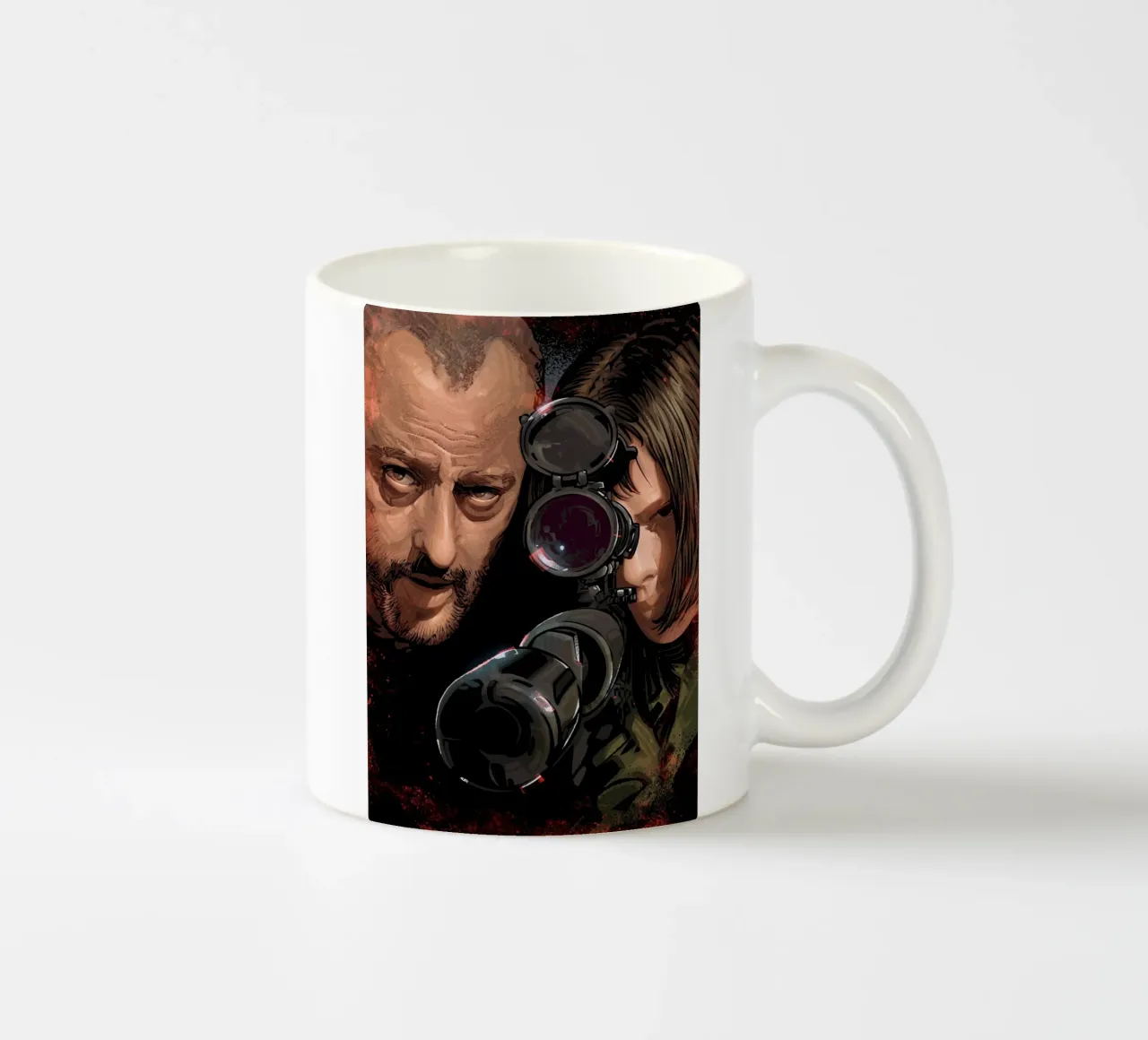 Leon and Mathilda tazza in ceramica da nabakumov