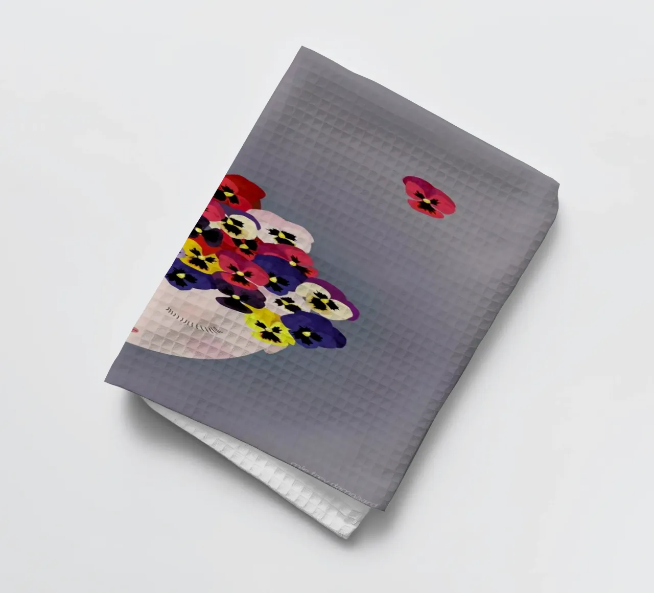 Musings Pansies tea towel by Mie Frey Damgaard