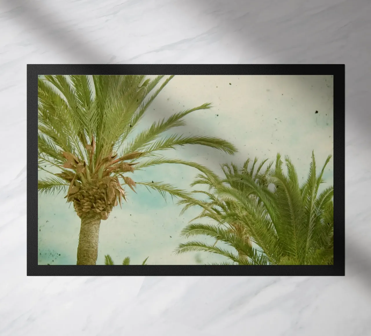 Palmbomen deurmat van Cassia Beck Photography