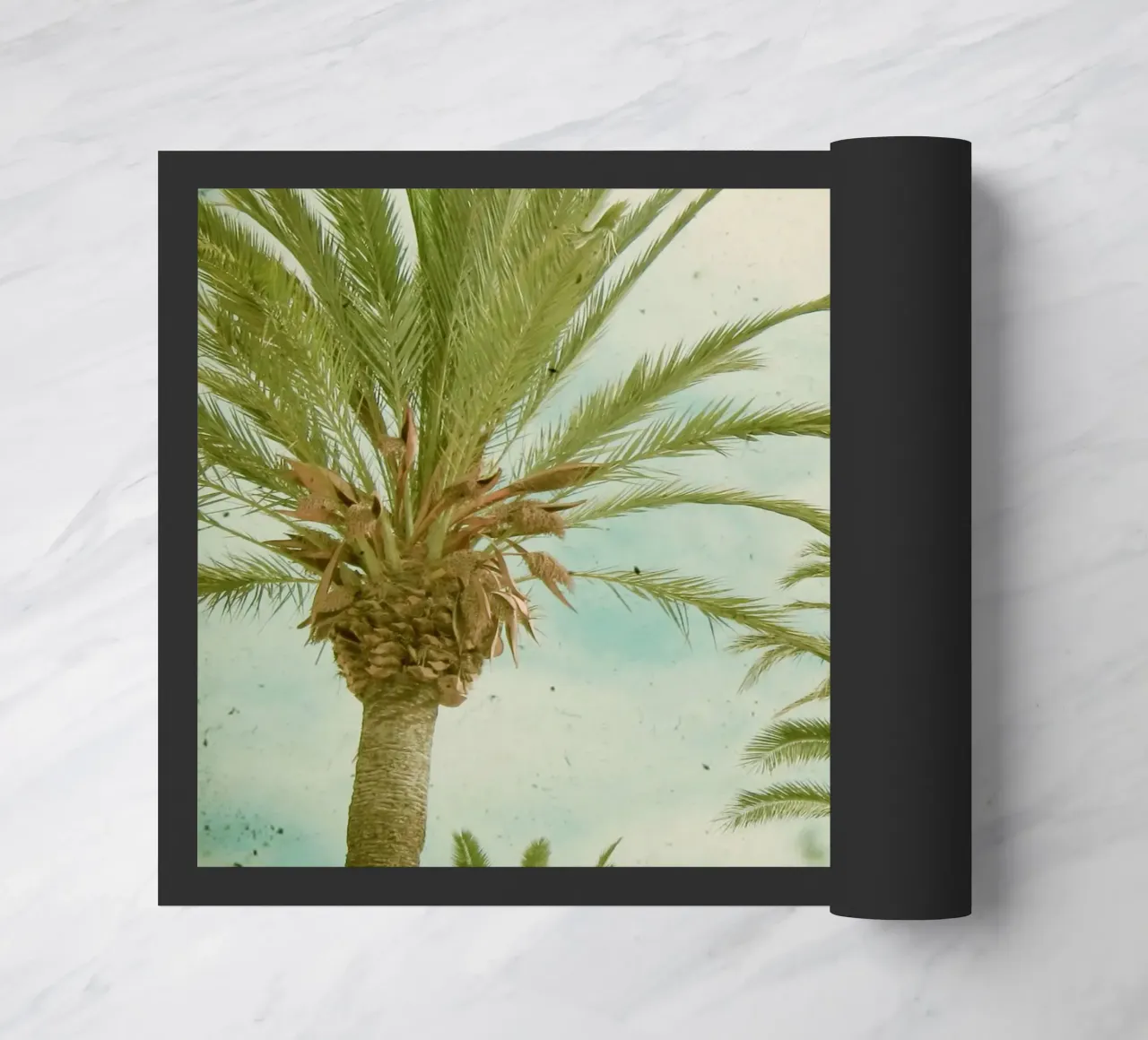 Palmbomen deurmat van Cassia Beck Photography