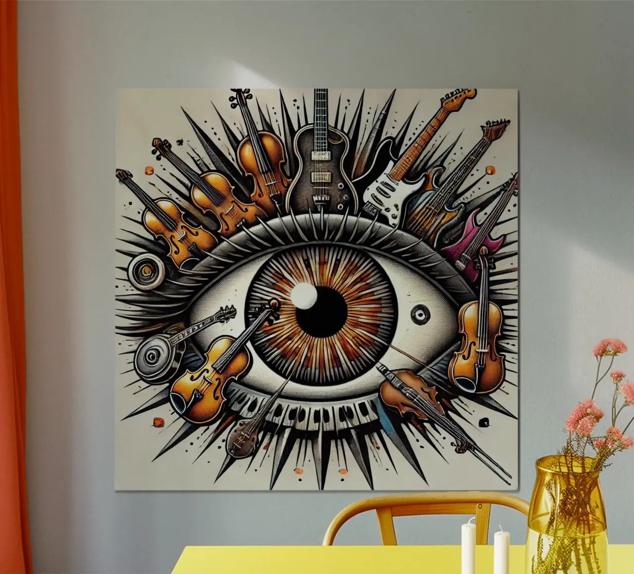 L'oeil musical poster with plastic frame by SwenIA design