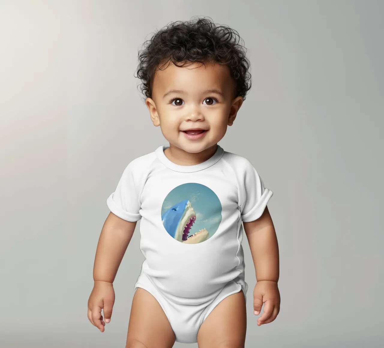 Squalo body neonato maniche corte da Cassia Beck Photography