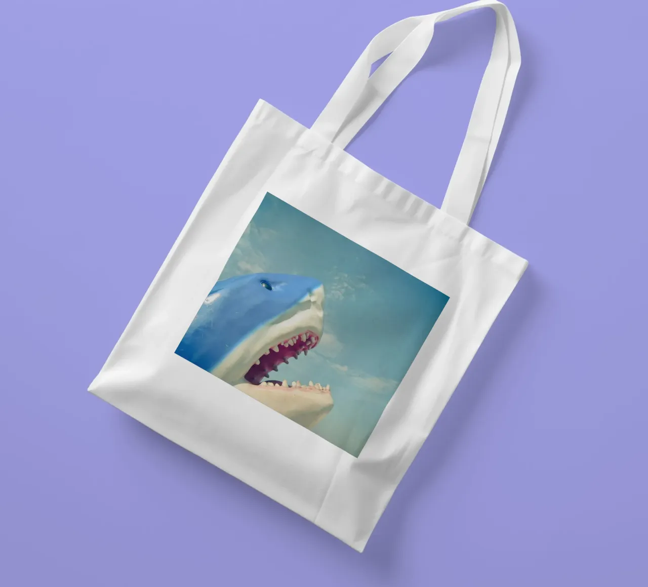 Shark tote bag by Cassia Beck Photography