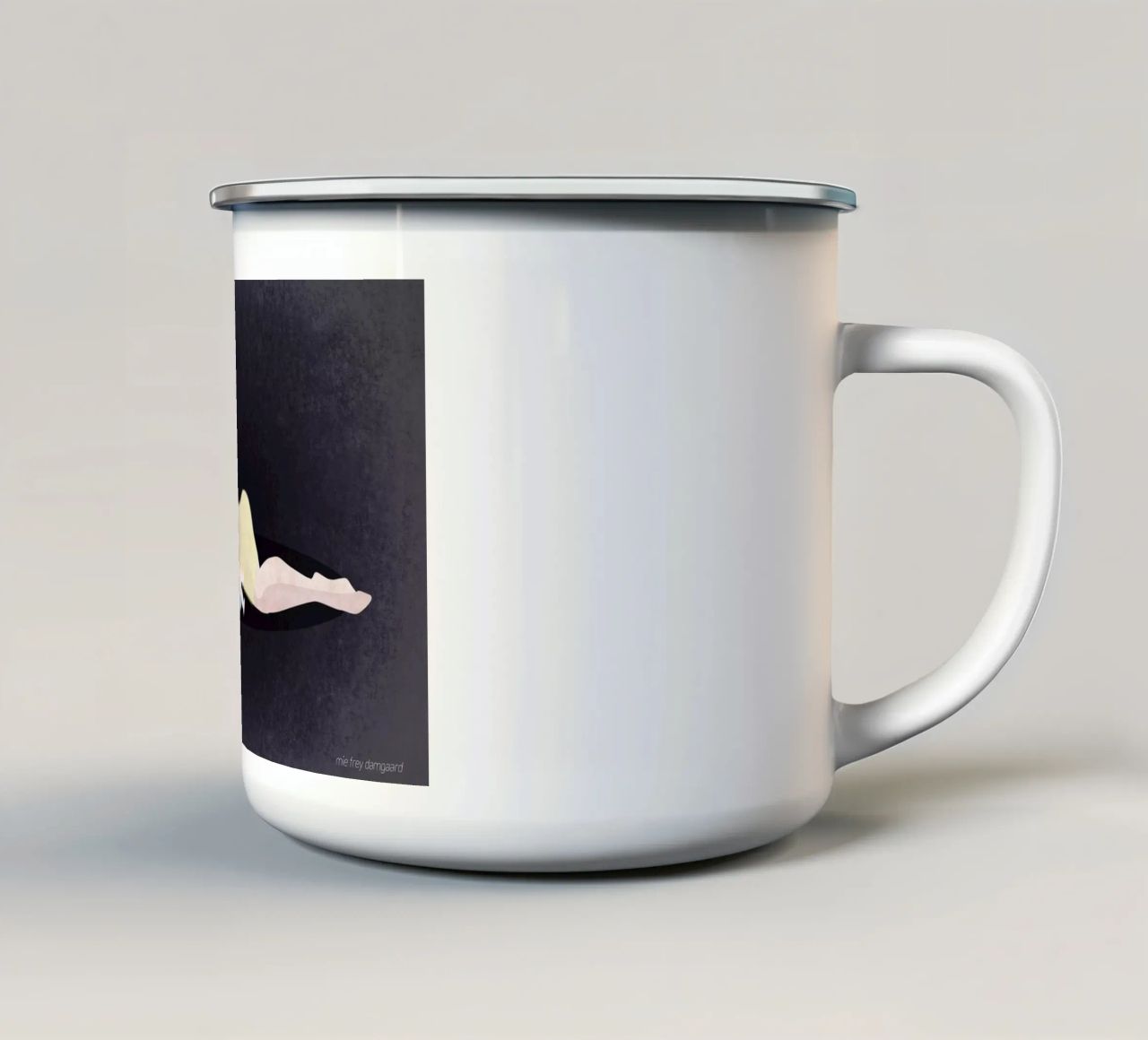 No More Waiting #4 tazza in smalto da Mie Frey Damgaard
