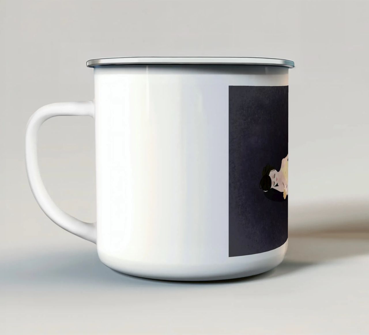 No More Waiting #4 tazza in smalto da Mie Frey Damgaard