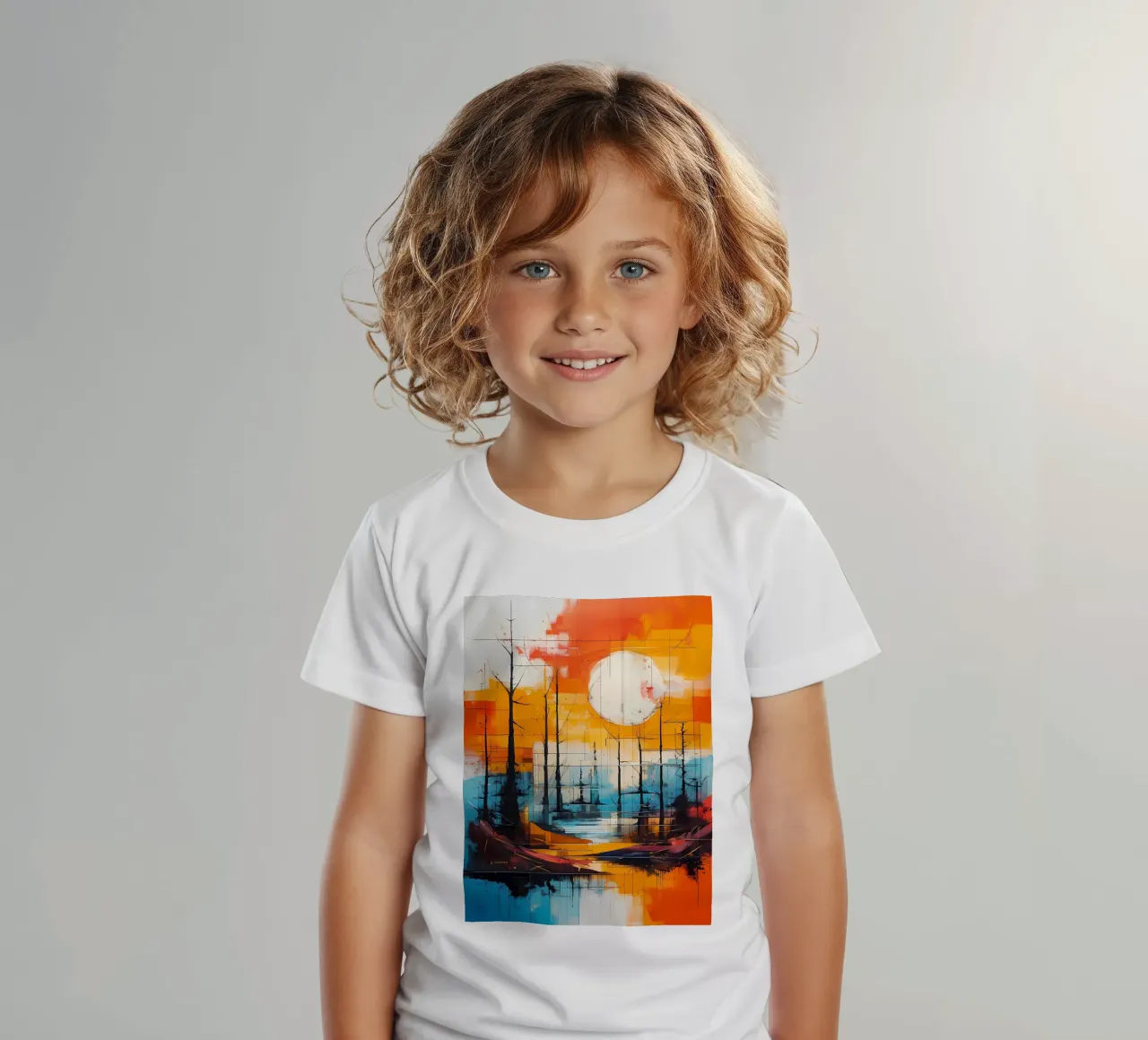 Sunset Reflection kids t-shirt by Artistic-shop