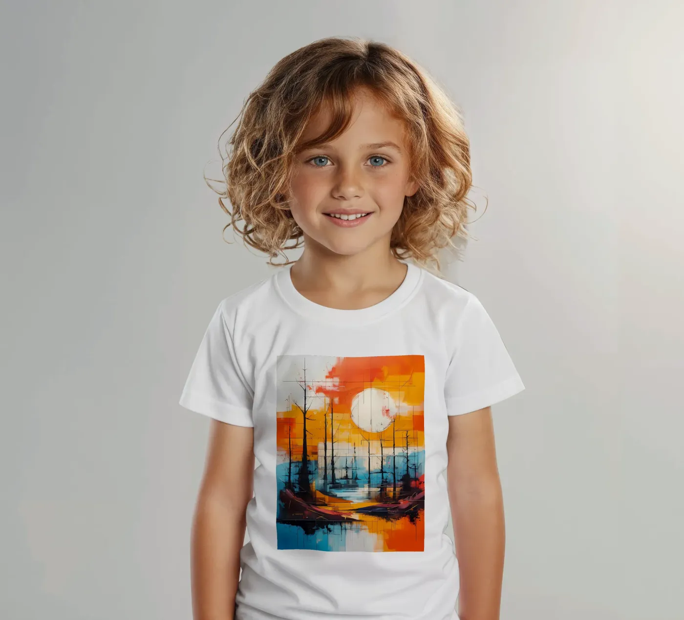 Riflesso del tramonto t-shirt bambini da Artistic-shop