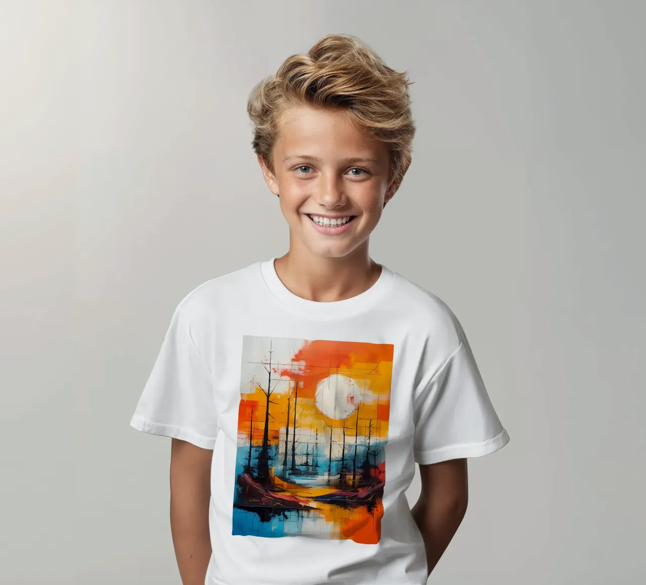 Sunset Reflection kids t-shirt by Artistic-shop