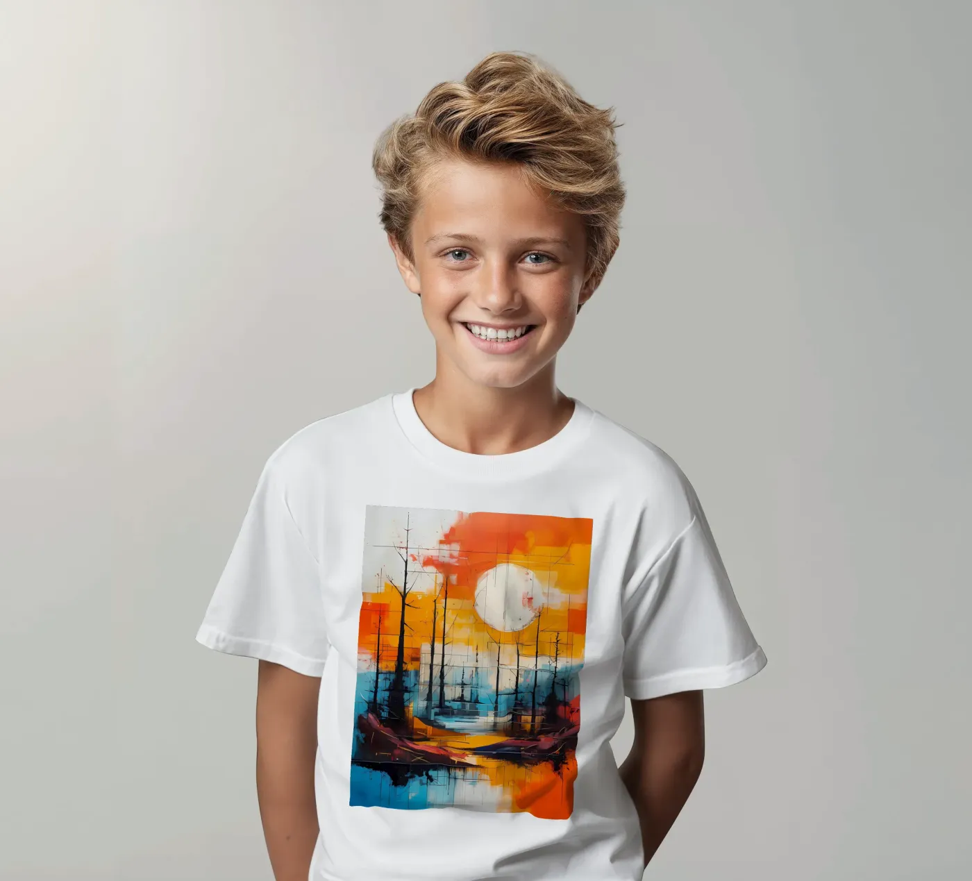 Riflesso del tramonto t-shirt bambini da Artistic-shop