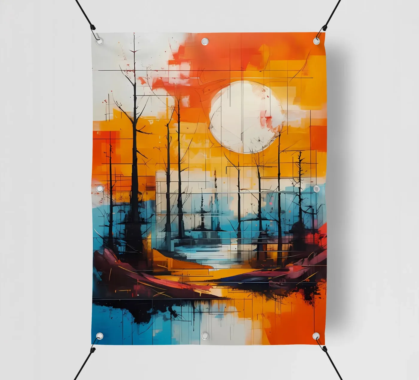 Sunset Reflection PVC Plane von Artistic-shop
