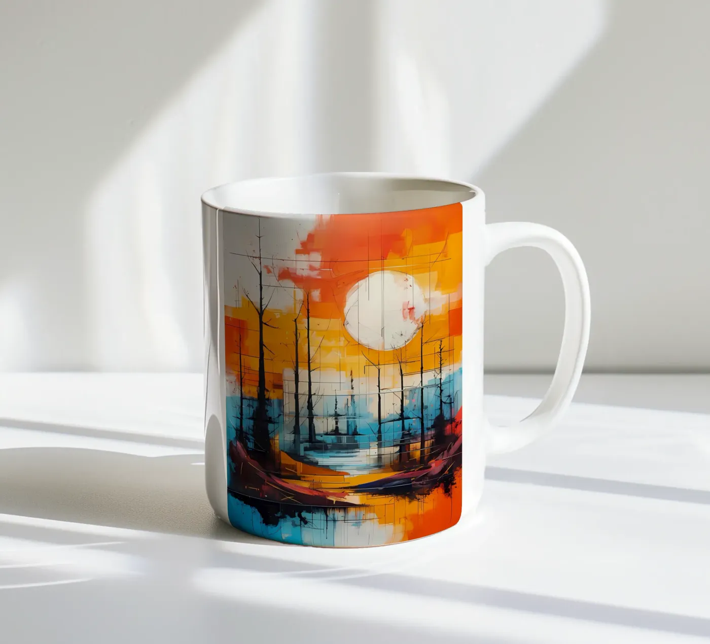 Sunset Reflection ceramic mug by Artistic-shop