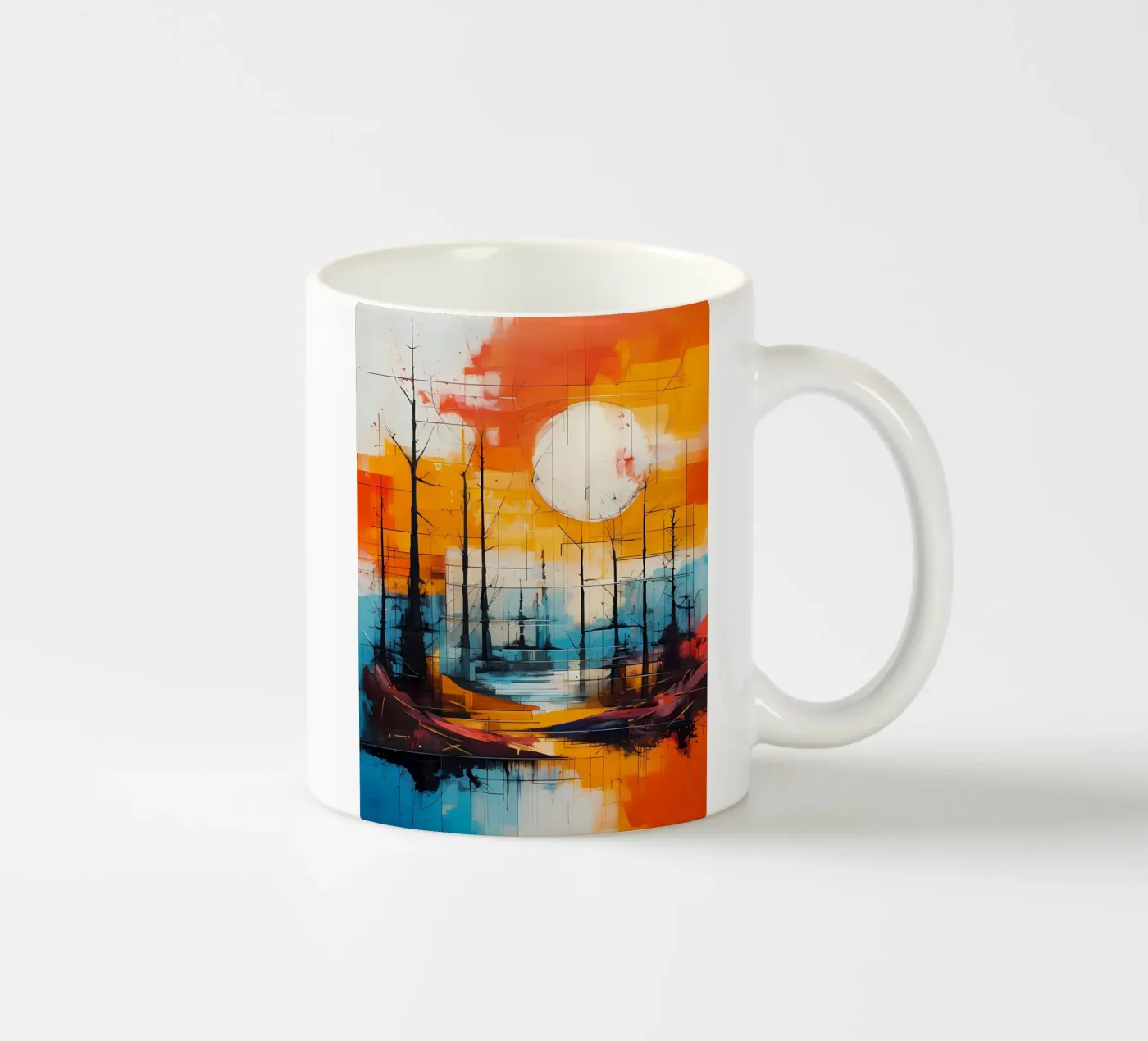 Sunset Reflection ceramic mug by Artistic-shop