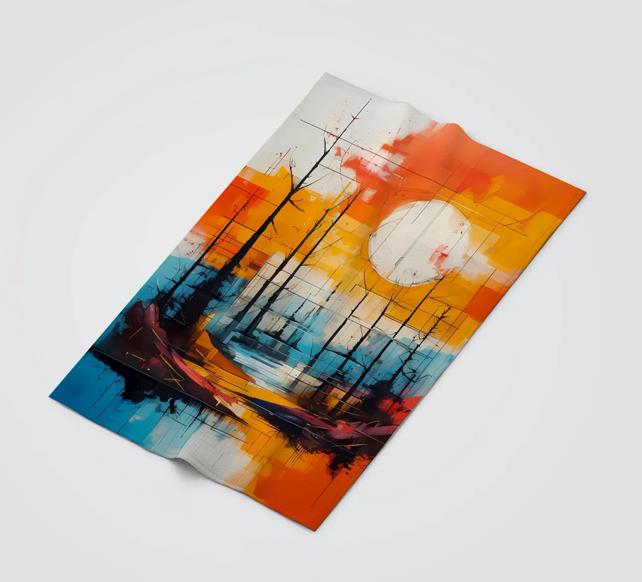 Sunset Reflection fleece blanket by Artistic-shop