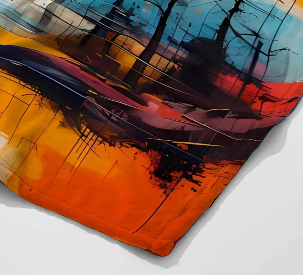 Sunset Reflection fleece blanket by Artistic-shop