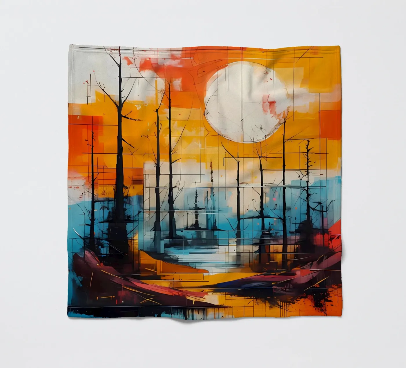 Sunset Reflection coperta in pile da Artistic-shop