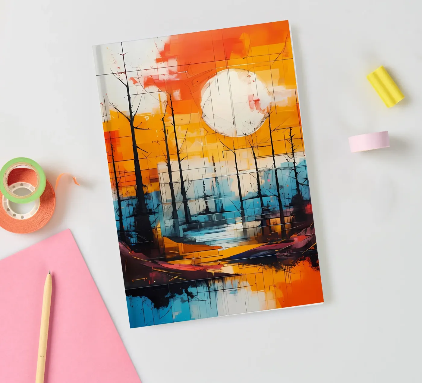 Sunset Reflection notebook by Artistic-shop