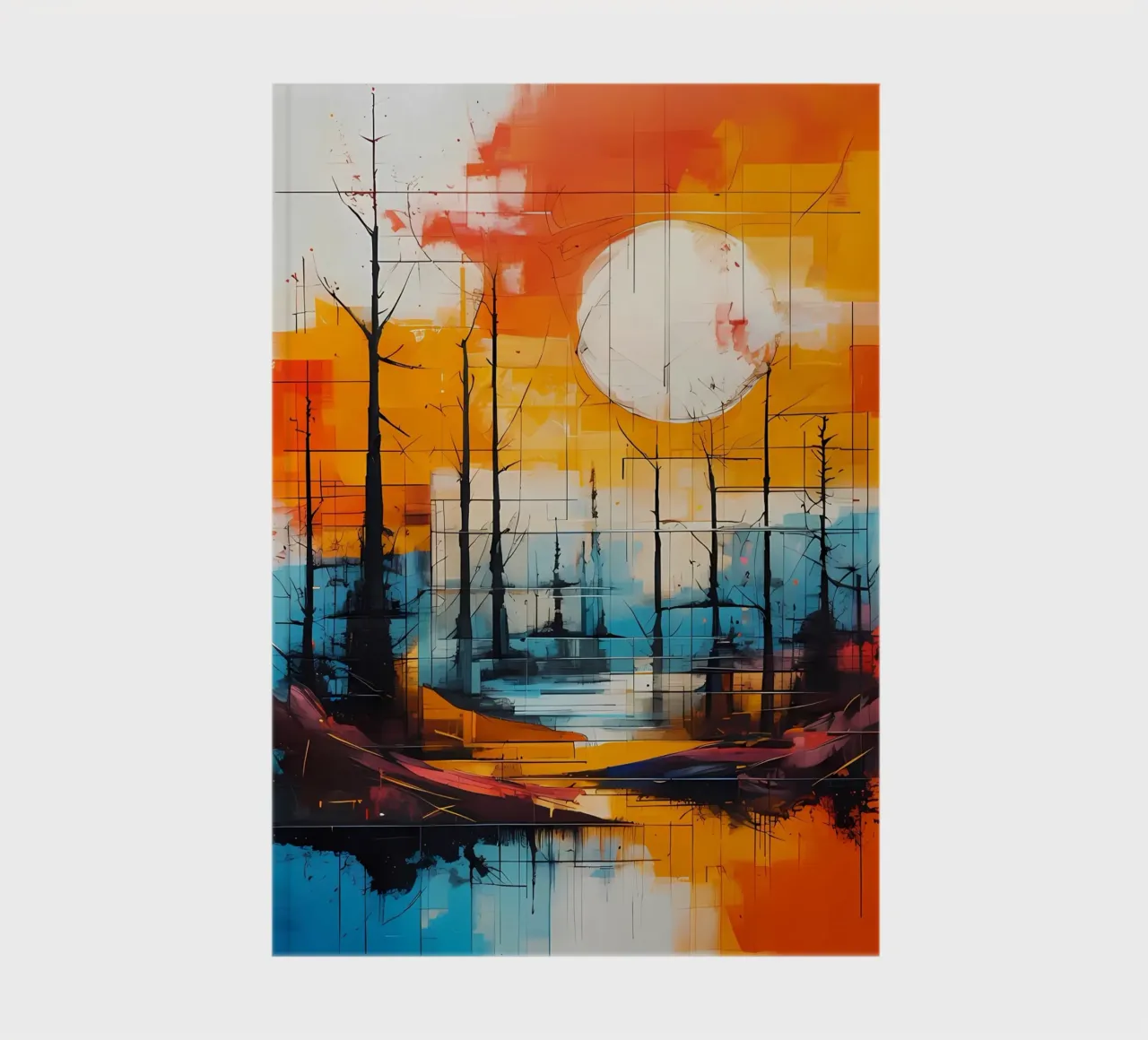 Sunset Reflection notebook by Artistic-shop