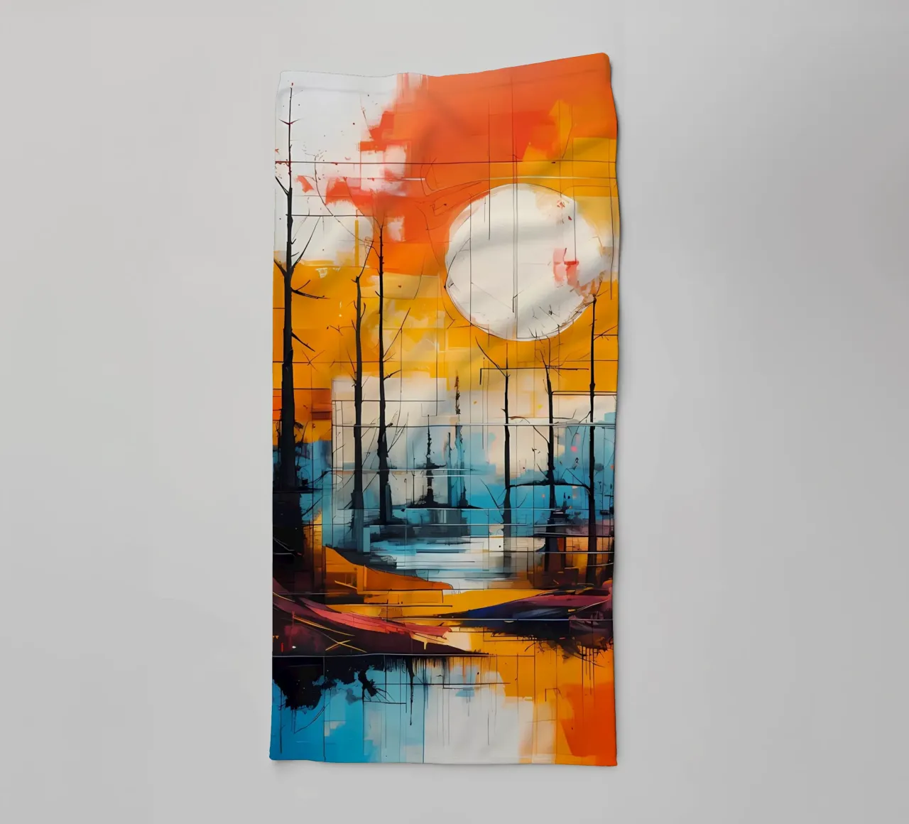 Sunset Reflection towel by Artistic-shop