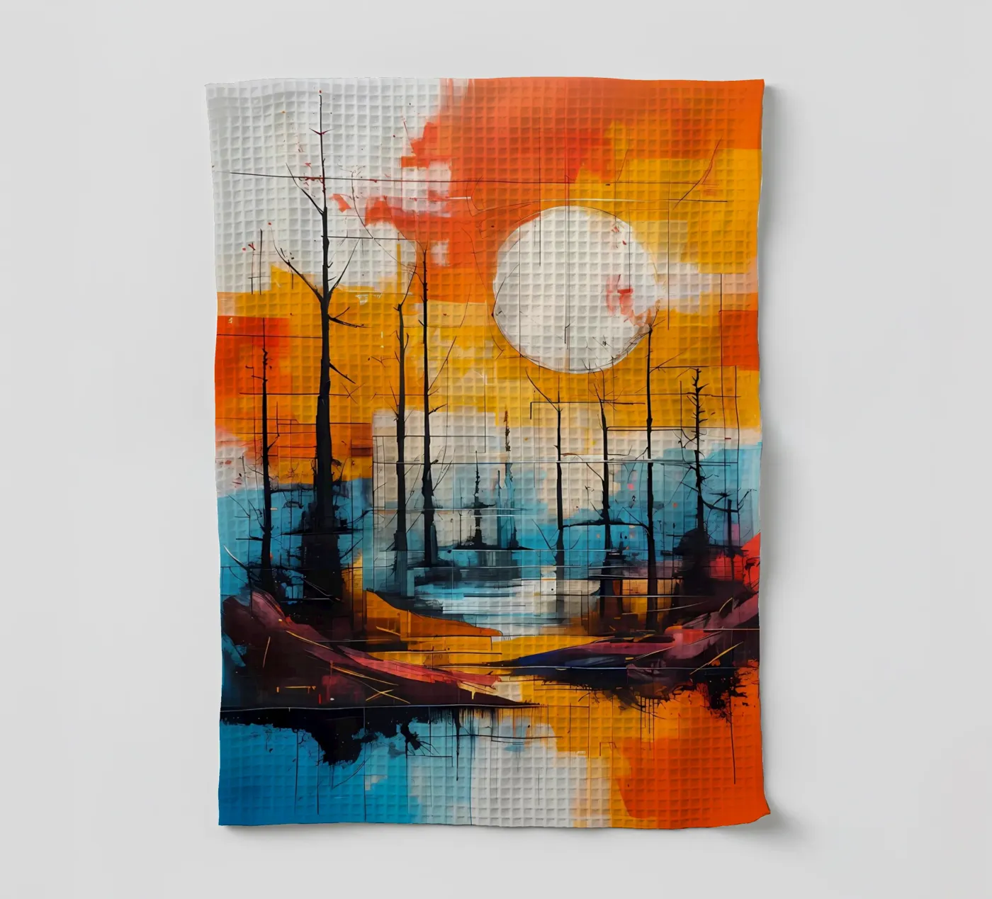 Réflexion au coucher du soleil torchon de Artistic-shop