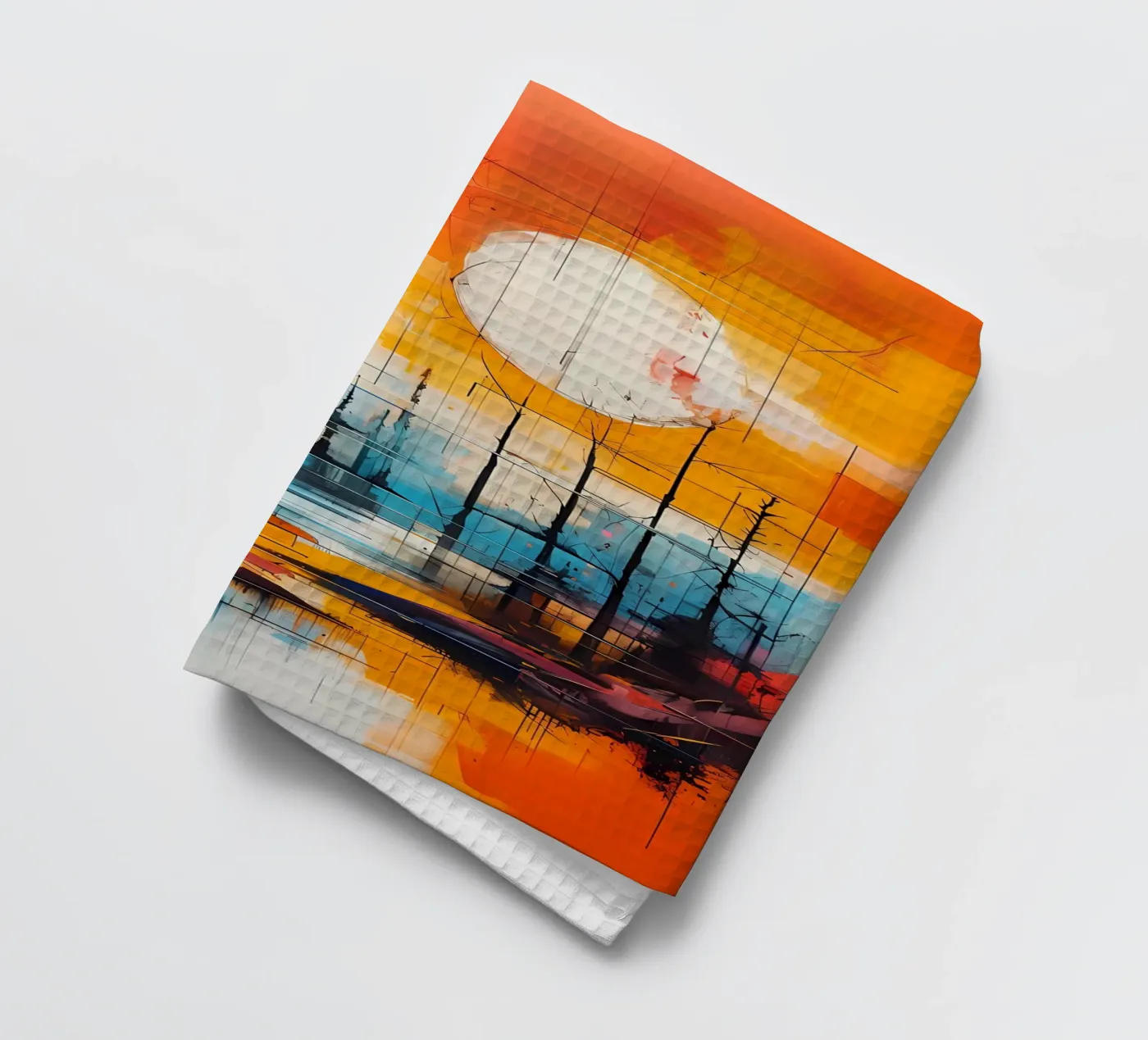 Réflexion au coucher du soleil torchon de Artistic-shop