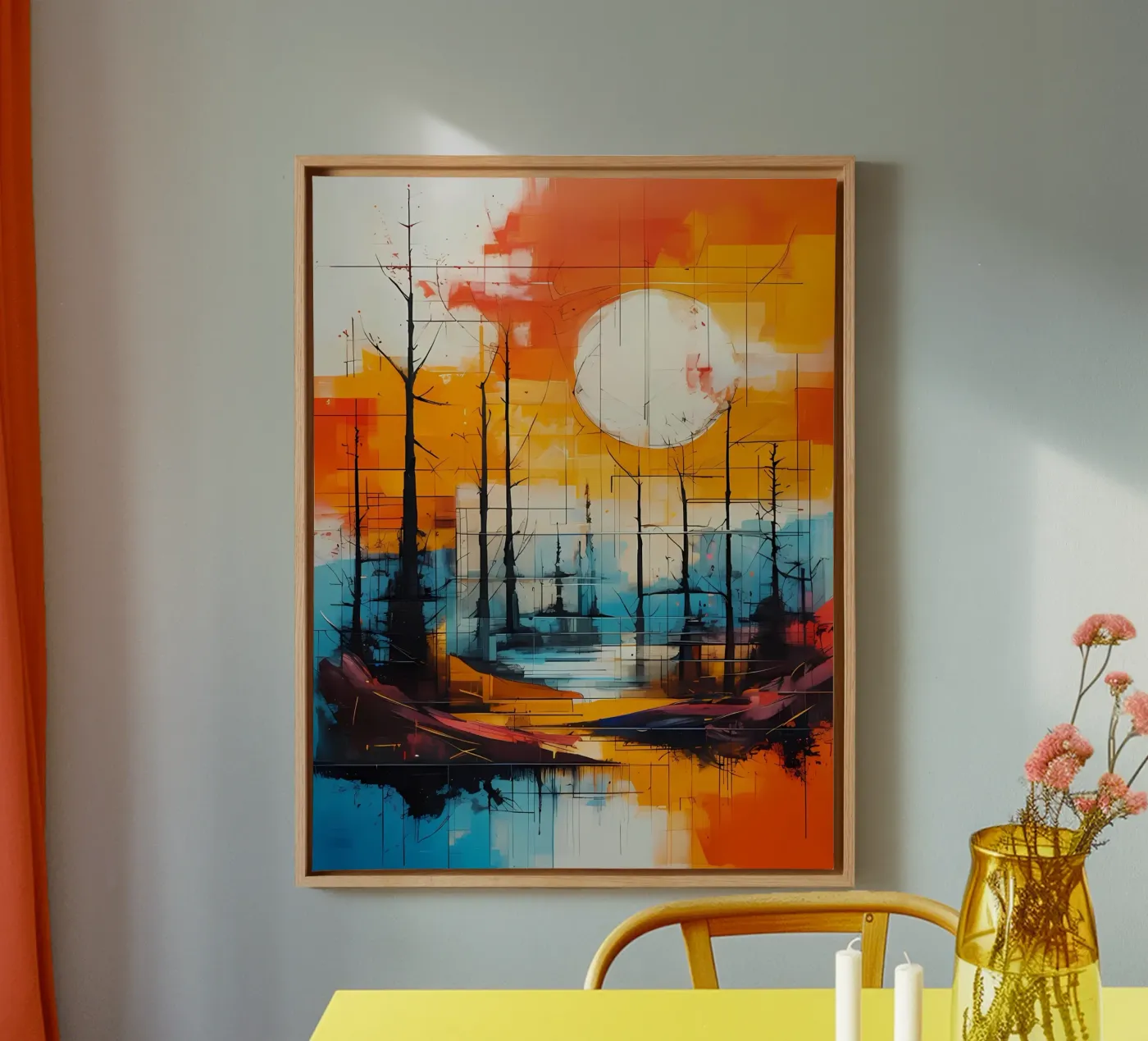 Sunset Reflection canvas by Artistic-shop