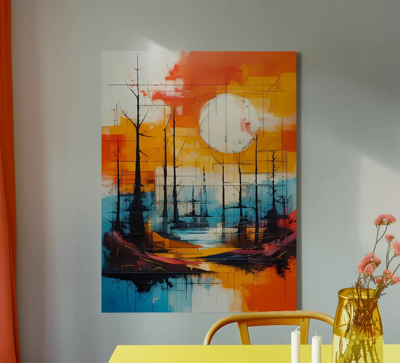 Sunset Reflection canvas by Artistic-shop