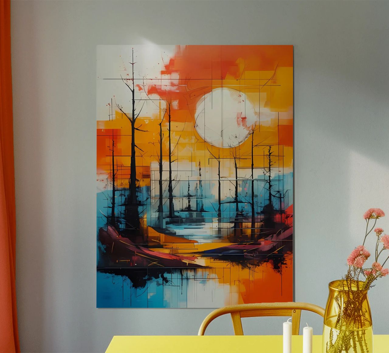 Spiegelung im Sonnenuntergang Poster von Artistic-shop