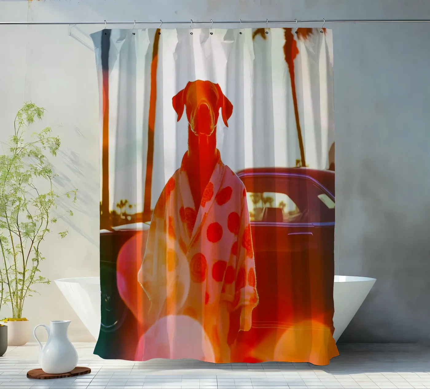 Robert Duschvorhang von Affiches Chien Originales – Dogland