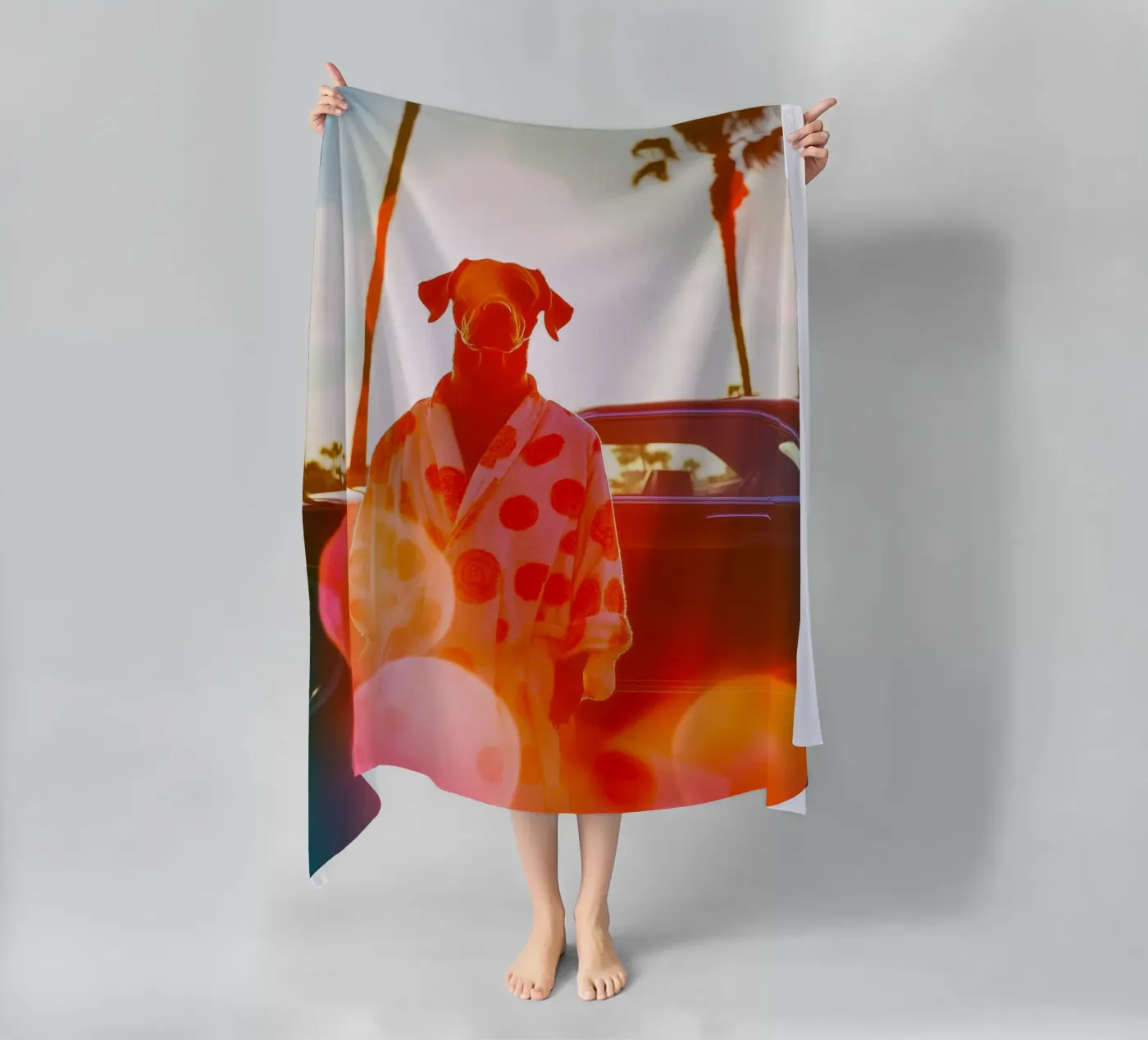 Robert strandhanddoek van Affiches Chien Originales – Dogland