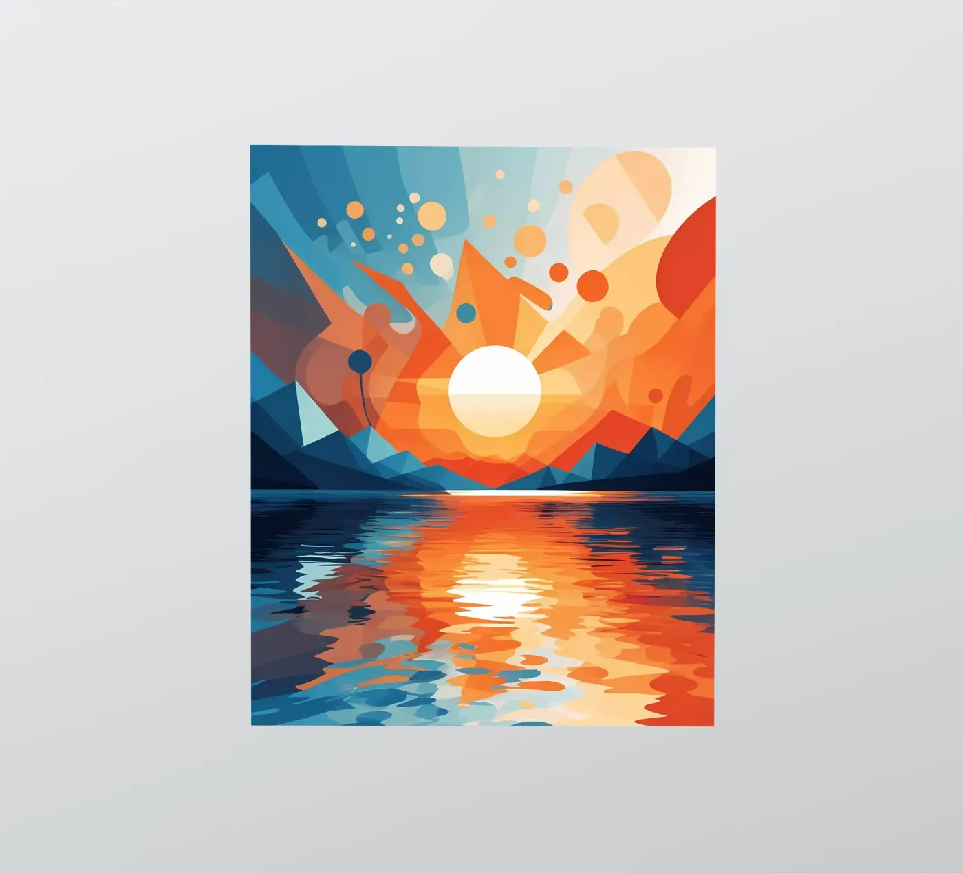 Sunset Serenity sticker by Artistic-shop