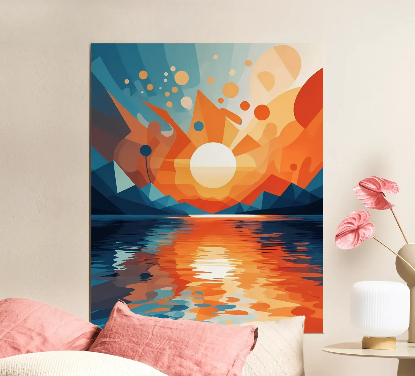 Sereniteit bij zonsondergang poster van Artistic-shop