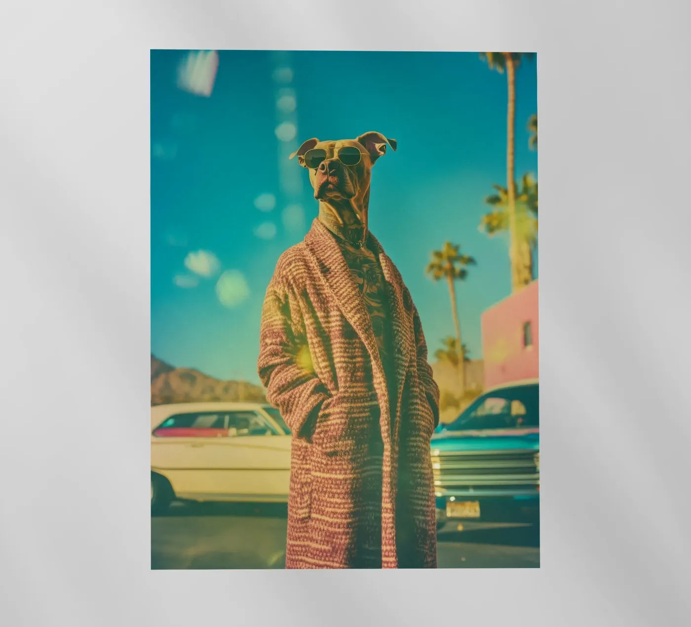 Joe pellicola backlit da Affiches Chien Originales – Dogland