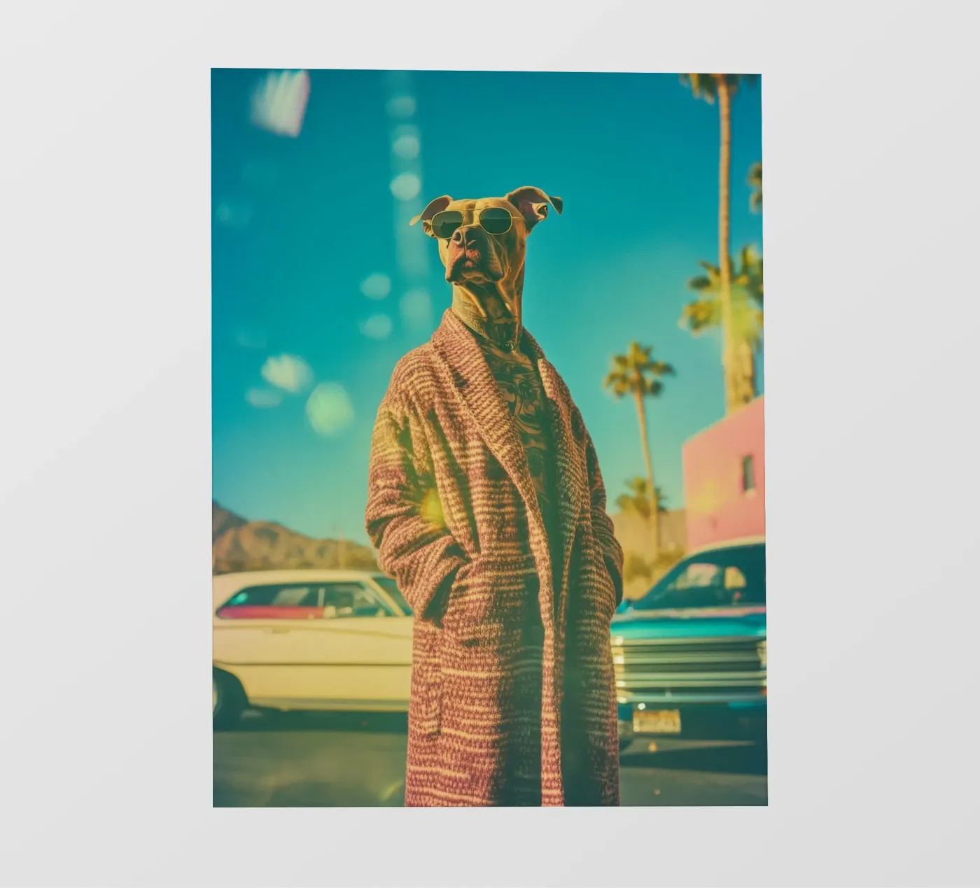 Joe pellicola backlit da Affiches Chien Originales – Dogland