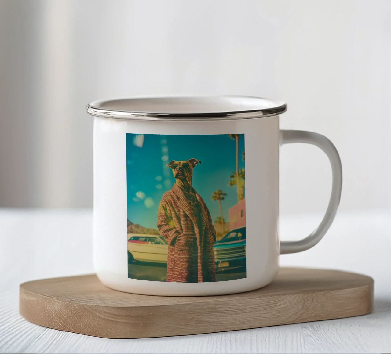 Joe tazza in smalto da Affiches Chien Originales – Dogland