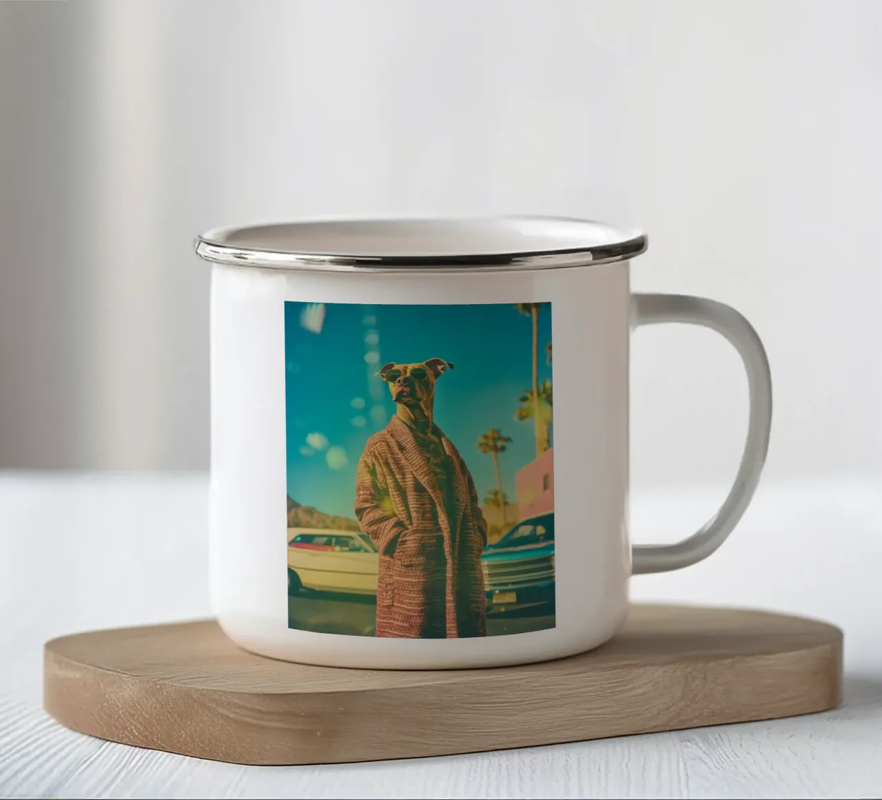 Joe Emaille Tasse von Affiches Chien Originales – Dogland