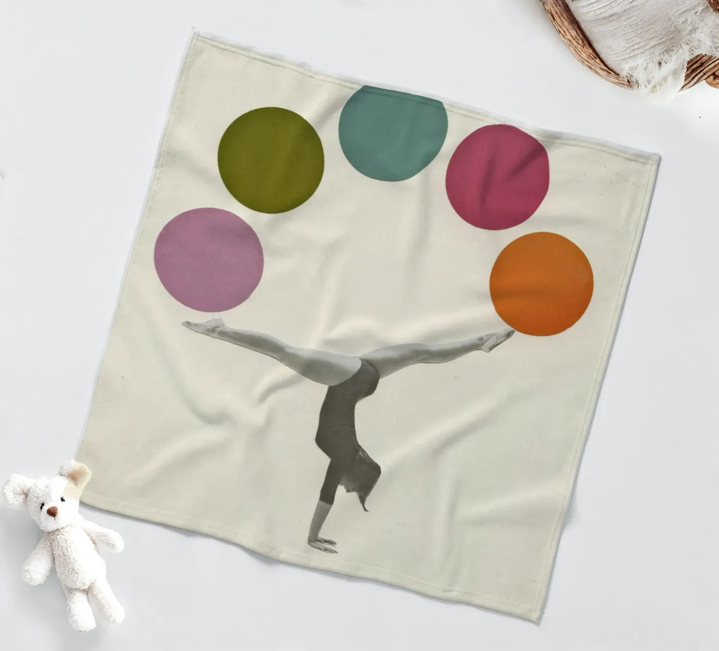 Turnen fleecedeken van Cassia Beck Collage