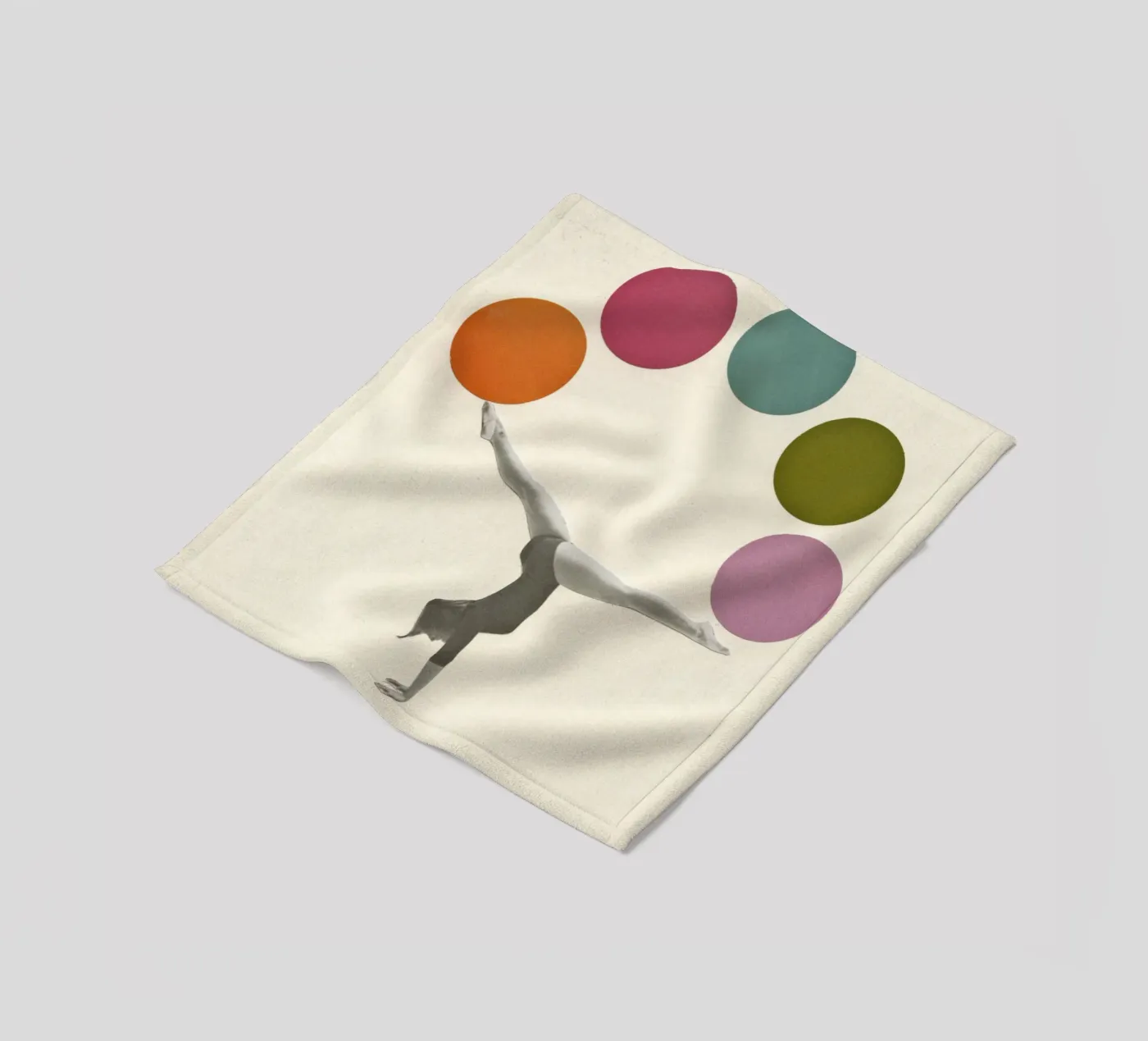 Turnen fleecedeken van Cassia Beck Collage