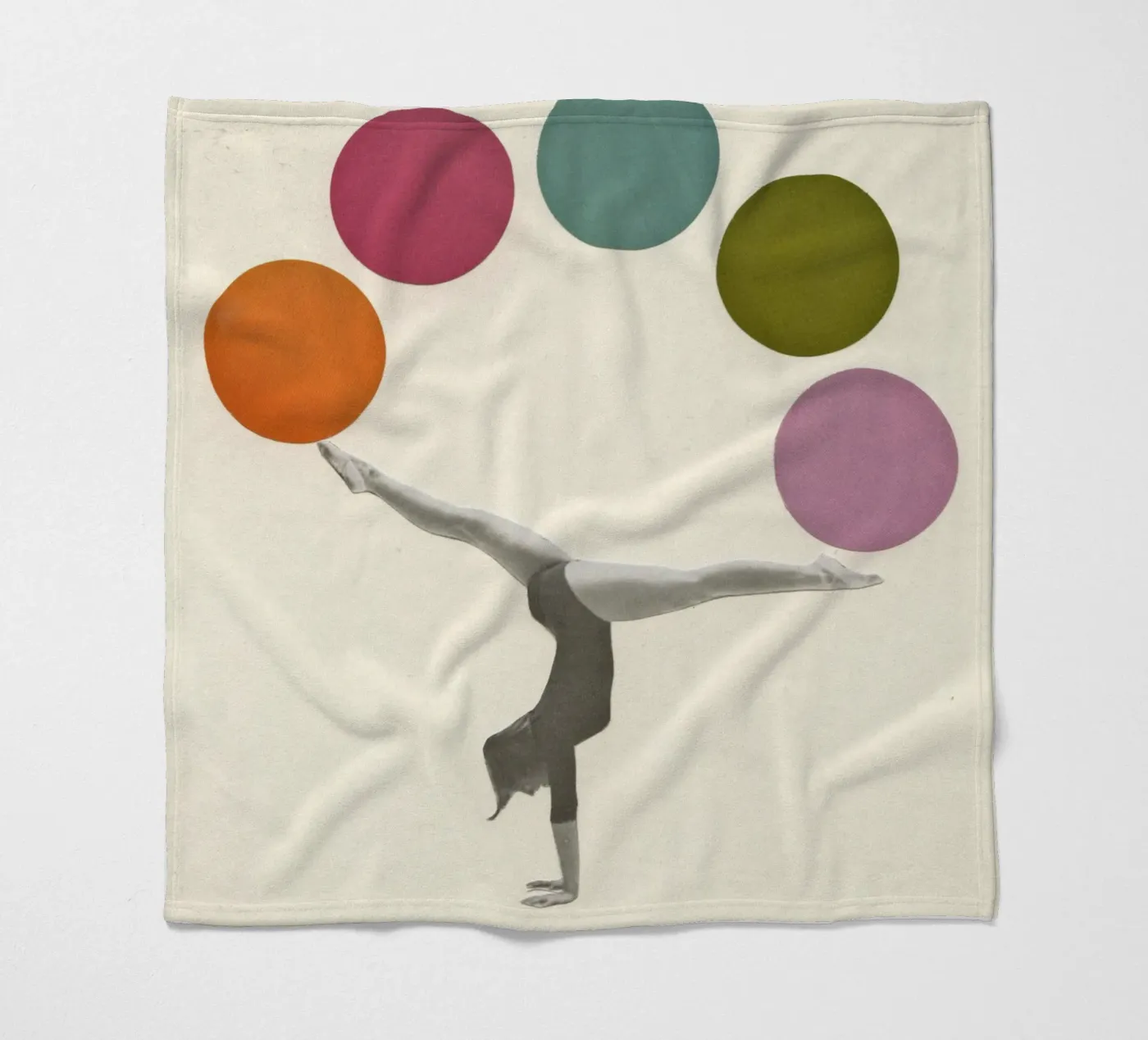 Turnen fleecedeken van Cassia Beck Collage