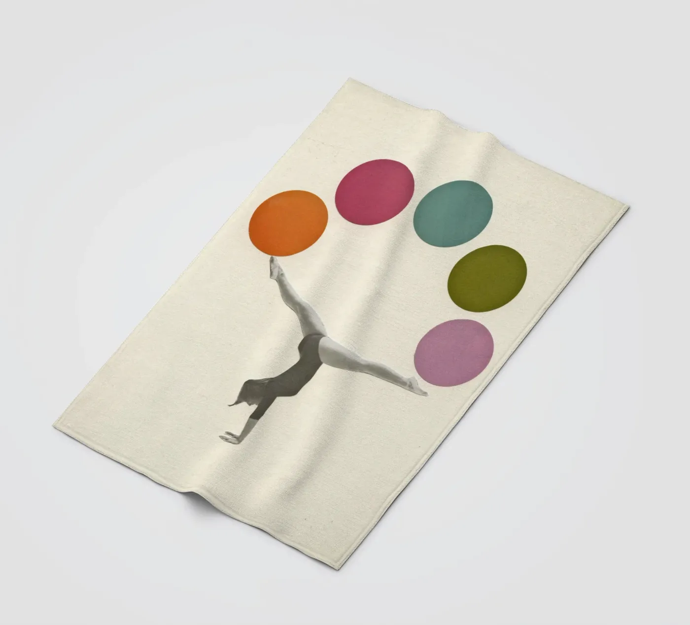 Turnen fleecedeken van Cassia Beck Collage