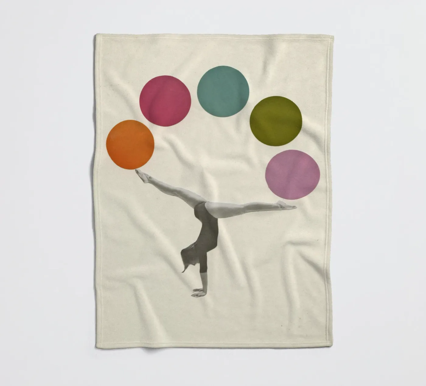 Turnen fleecedeken van Cassia Beck Collage