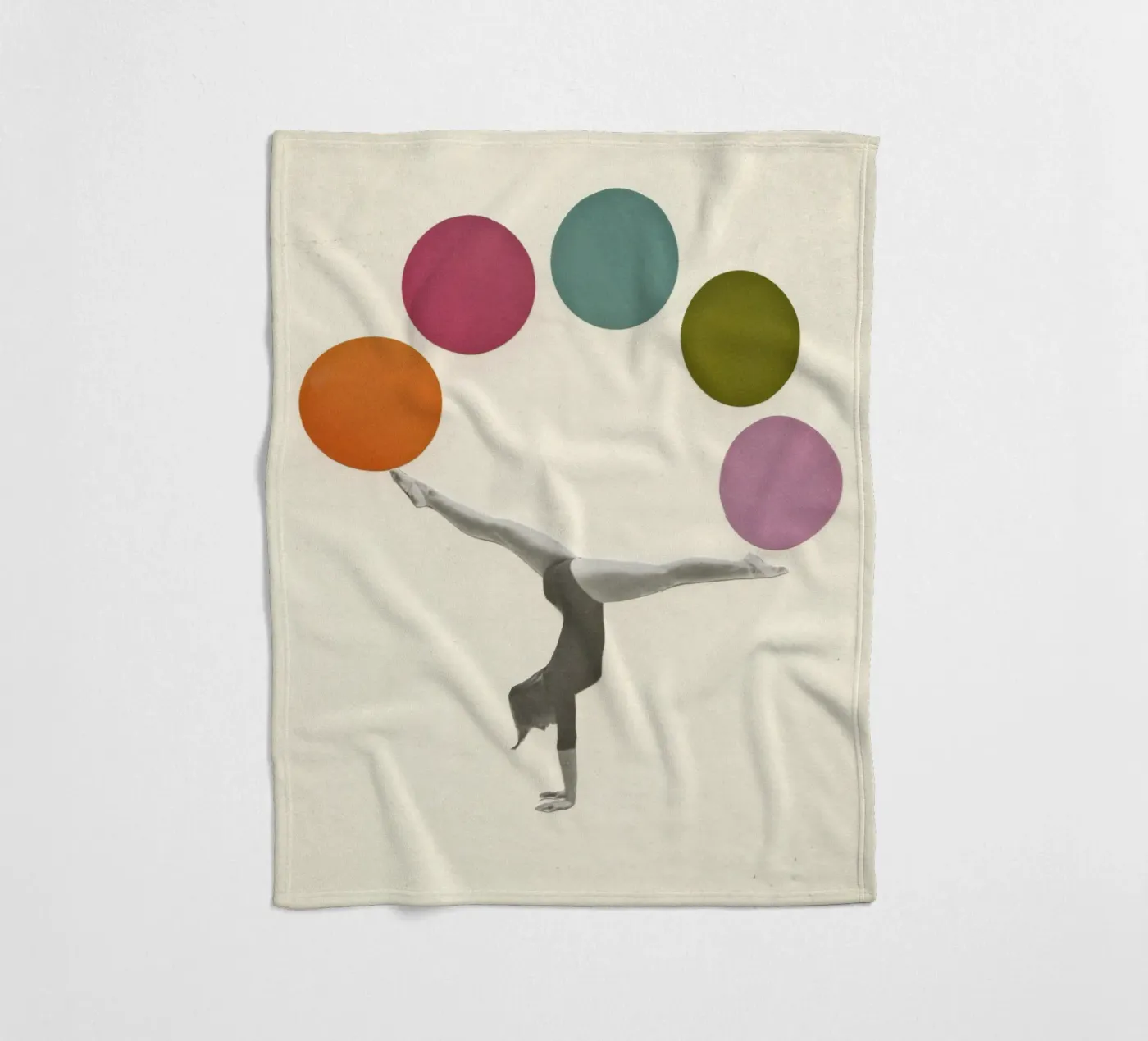 Turnen fleecedeken van Cassia Beck Collage