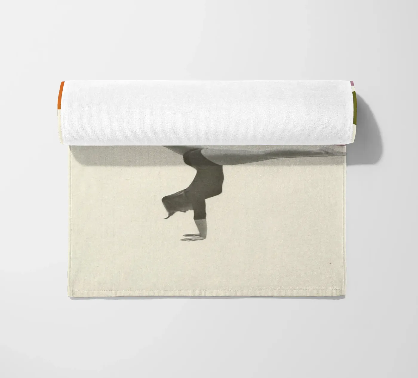 Gymnastics beach towel by Cassia Beck Collage