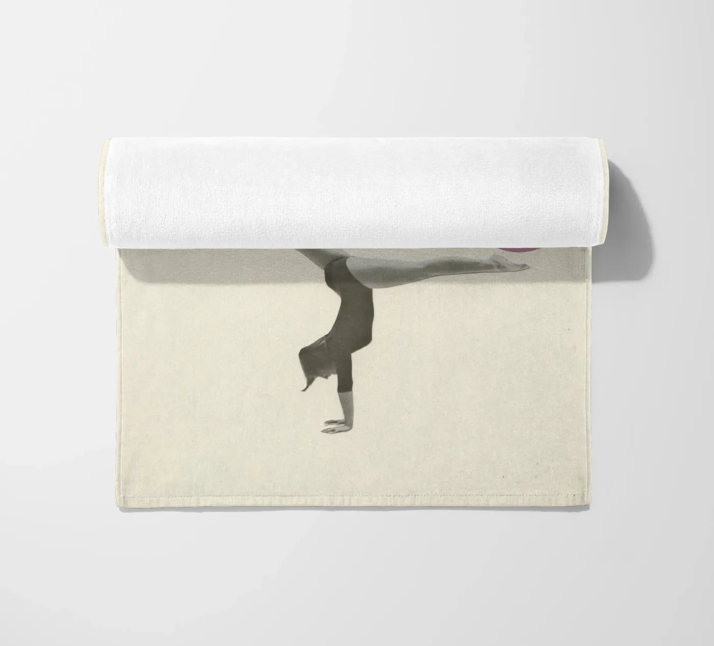Gymnastics beach towel by Cassia Beck Collage