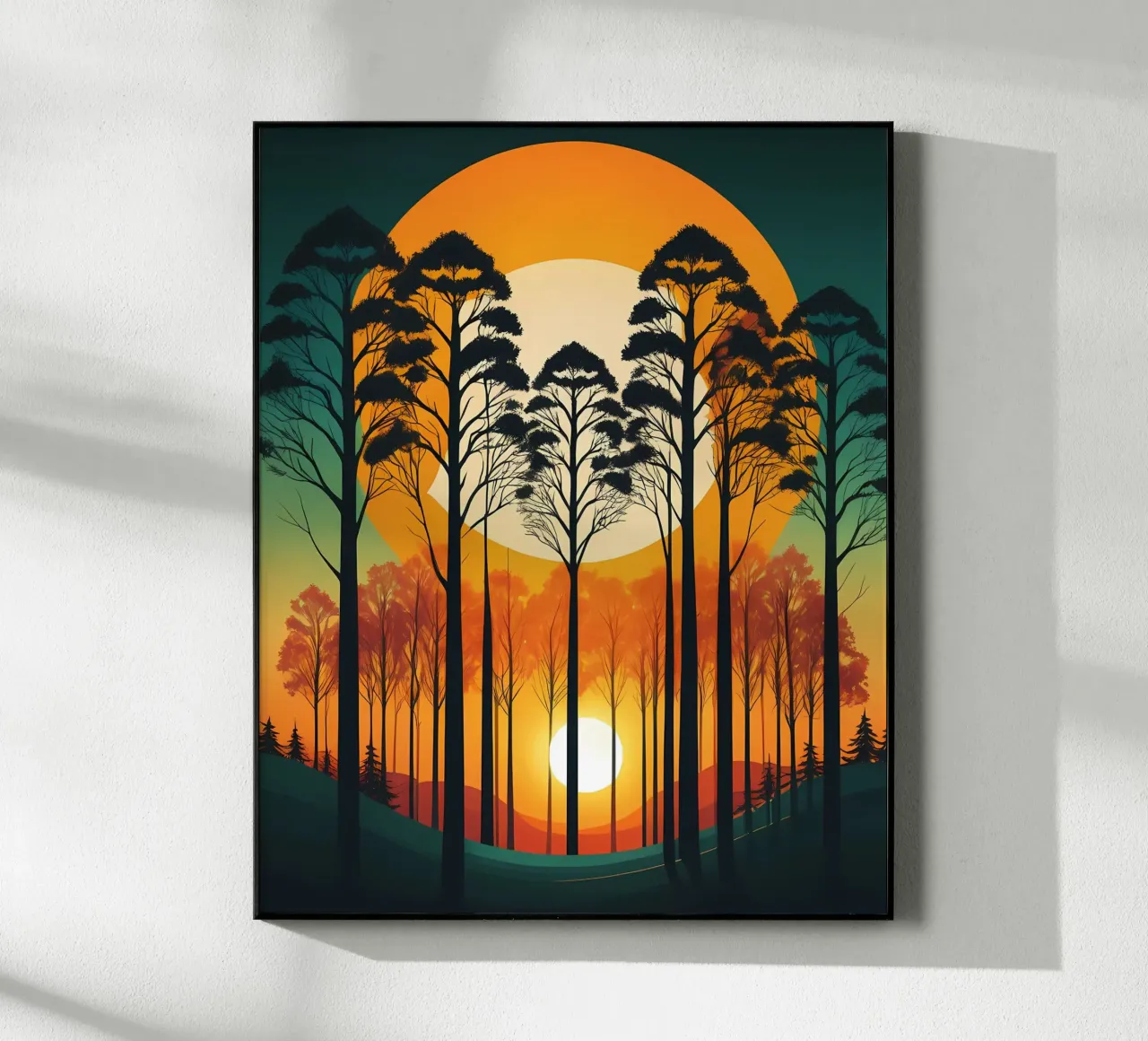 Serenade bij zonsondergang acryl van Artistic-shop